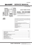 Sharp CD-CH1500H Service manual