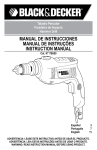 Black & Decker TM505 Instruction manual