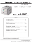 Sharp AR-C240P Specifications