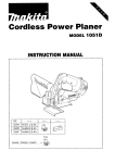 Makita 1051D Instruction manual