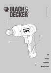 Black & Decker VPX1101 Instruction manual