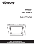 Memorex MT2024 User`s guide