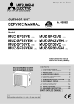 Mitsubishi MSZ-SF50VE Service manual