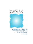 Cayman Systems 3220-H User`s guide