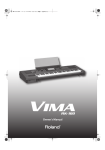 Roland VIMA RK-100 Owner`s manual