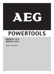 AEG 115 D Technical data