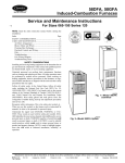 Carrier 58DFA Instruction manual