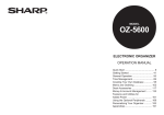 Sharp OZ-5600 Specifications