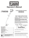 MTD WH25CS Operator`s manual