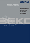 Beko BD 220 Instruction manual