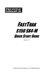 Promise Technology FastTrak S150 SX4 User manual