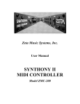 ZETA Music Systems ZMC-200 User manual