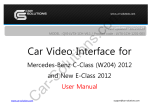 Car Solutions Multimedia Video Interface User manual