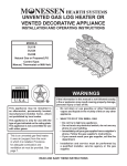 Monessen Hearth DLX28 Operating instructions