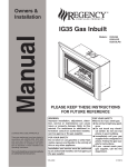 Regency IG34-ULPG Installation manual