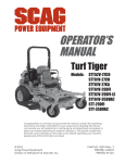 Scag Power Equipment GC-STT-CS Operator`s manual