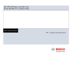 Bosch MIC400 PTZ Specifications