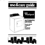 Whirlpool LE6800XS Operating instructions