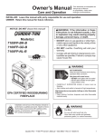 Quadra-Fire 7100FP Owner`s manual