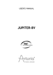 Arturia JUPIITER-8V User`s manual