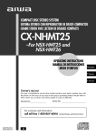 Aiwa CX-NHMT25 Operating instructions