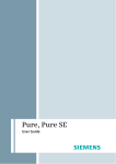 Siemens Pure 500 User guide