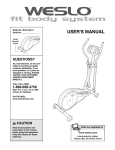 View Manual in PDF Format - ICON Health & Fitness, Inc. Customer
