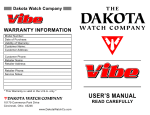 Dakota Hybrid VIBE User`s manual