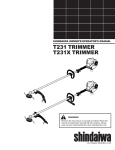 Shindaiwa 81642 Operator`s manual