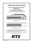 RTS KP-97 Operating instructions