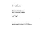 Clarion M502 Owner`s manual