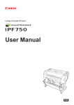Canon imagePROGRAF iPF750 Basic guide No.3 User manual
