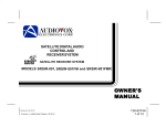 Audiovox SRSIR-001FM Specifications