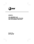 AT&T Definity Callmaster III Operating instructions