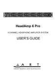 Art HEADAMP 6 User`s guide