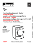 Front-Loading Automatic Washer Lavadora automática de carga