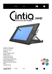 Wacom Cintiq 24HD User`s manual