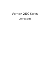 Acer Veriton 2800 User`s guide