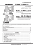 Sharp CD-CH1500H Service manual