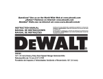 DeWalt DW505 Instruction manual