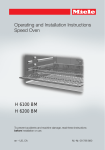 Miele H6200BM Operating instructions