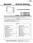 Sharp LC-20B2UB Service manual
