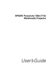 Epson PowerLite 713c User`s guide