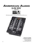 American Audio Q-D6 SRS Specifications