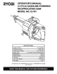 Ryobi EJ101 Operator`s manual
