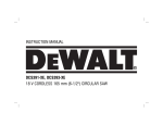 DeWalt DCS393-XE Instruction manual