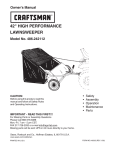 Craftsman 486.242112 Owner`s manual