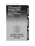 Regent SC1000R Instruction manual