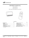 Carrier OM38/40-2 Owner`s manual