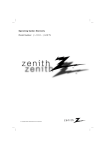 Zenith L20V26 Instruction manual